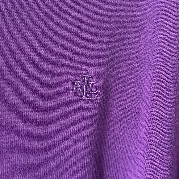 Lauren Ralph Lauren women’s dark purple crewneck long sleeve size 3X insignia - Picture 5 of 6